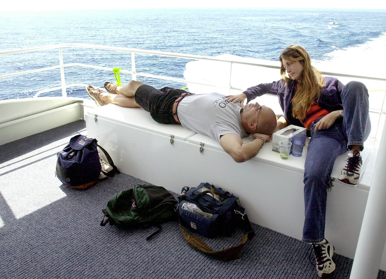 Pipin Ferreras y su esposa Audrey Mestre el 18 de mayo de 2001.