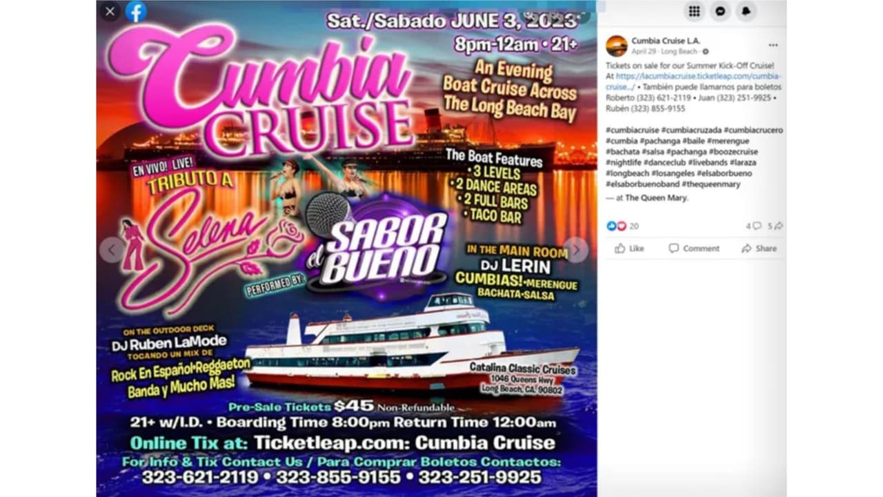 Promocional de Cumbia Cruise L.A.