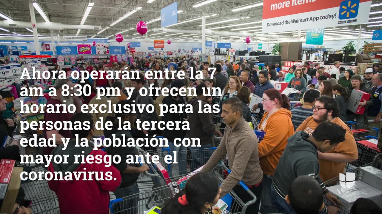 Walmart acorta aún más sus horarios en las tiendas debido al coronavirus