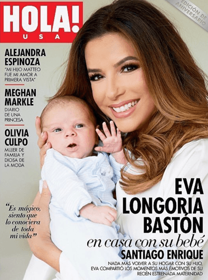 El rostro del bebé Bastón fue presentado por primera vez en la portada de la revista. Su gesto parece "saludar a todo el mundo", como escribió su mamá en Instagram.