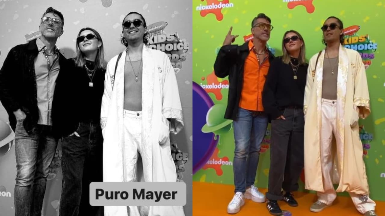 Sergio Mayer y sus hijos, Antonia y Sergio Mayer Mori.