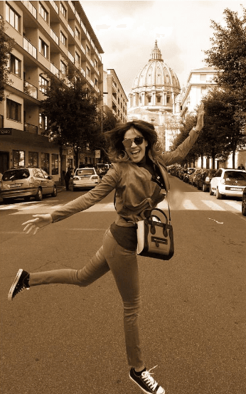 Karlita en Semana Santa desde Roma. ¡Que bien se ve!