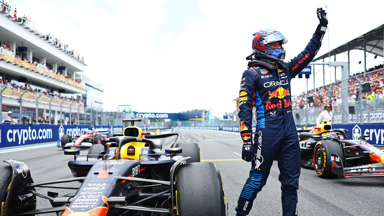 Max Verstappen se lleva el Sprint del GP de Miami, Checo se quedó con el tercer puesto