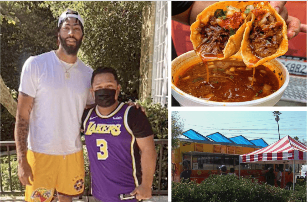 Tacos, redes y un campeón de baloncesto: La combinación de éxito para un taquero en Los Ángeles