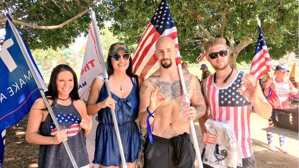 Juan Cadavid o 'Johnny Benítez' en un mitin a favor de Trump.