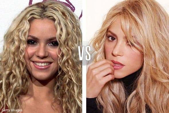 Shakira, Shakira... siempre trata de verse naturalita, pero también se dio una ayudadita en la nariz.