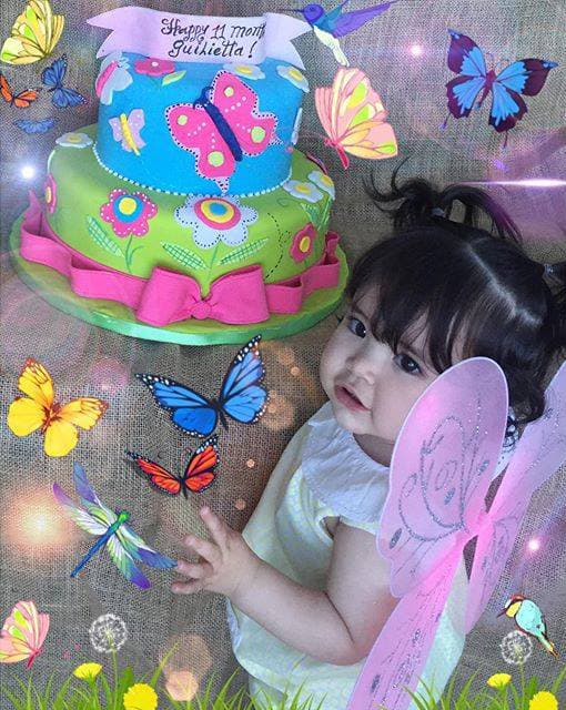 ABRIL 2016: Once meses de una bella mariposita llamada Giulietta.