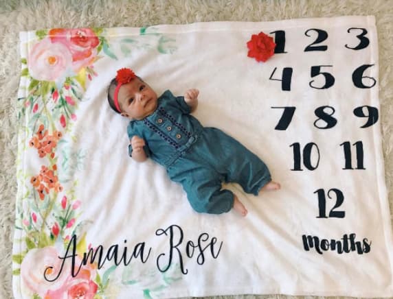 Con esta imagen, celebraron su primer mes de vida.