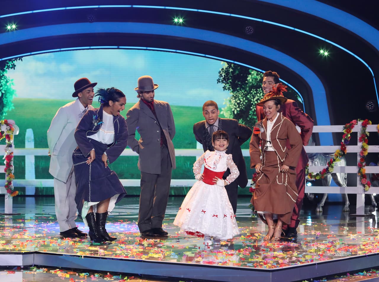 Giuliana participó en la interpretación de 'Supercalifragilístico'.