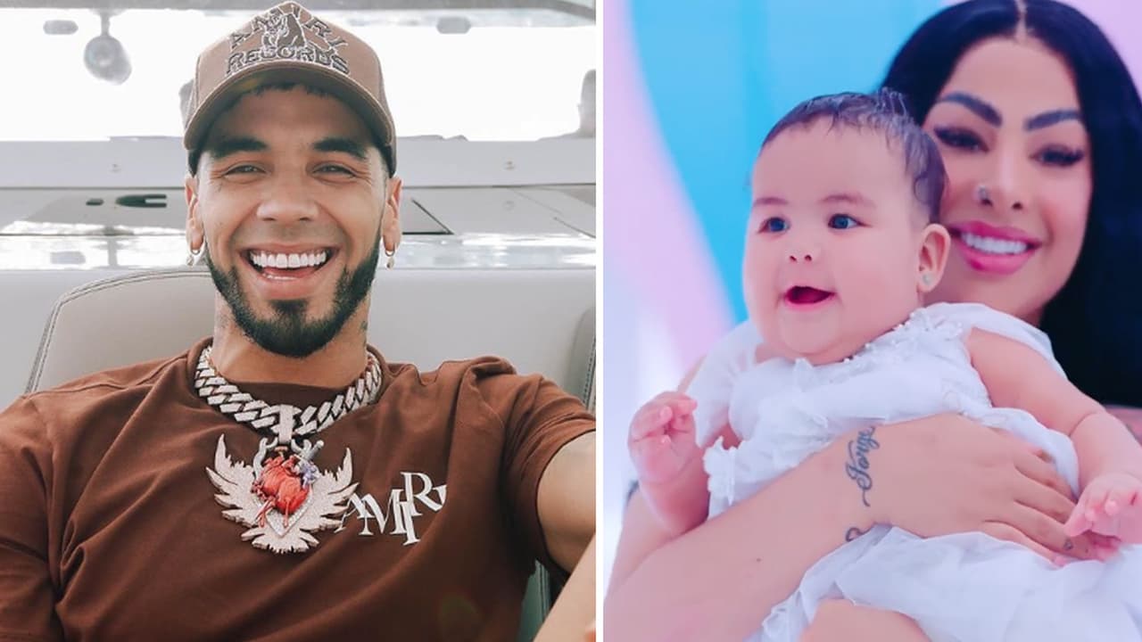 Yailin por fin mostró a su hija Cattleya (acompañada de Tekashi) y así reaccionó Anuel
