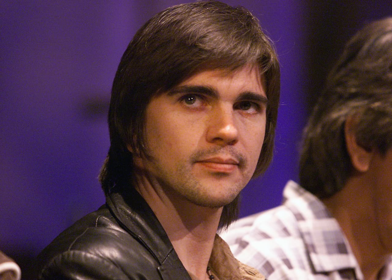 Juanes en la presentación de su disco 
<i>Un día normal,</i> número 1 en Billboard, en 2003.