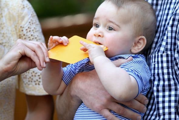 Mira más fotos del pequeño George y sus papás.