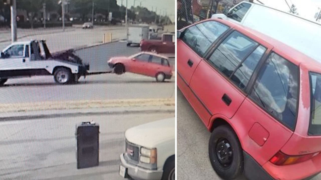 Una familia en Dallas busca su auto Geo Metro 91 y dicen que fue "robado por una grúa"