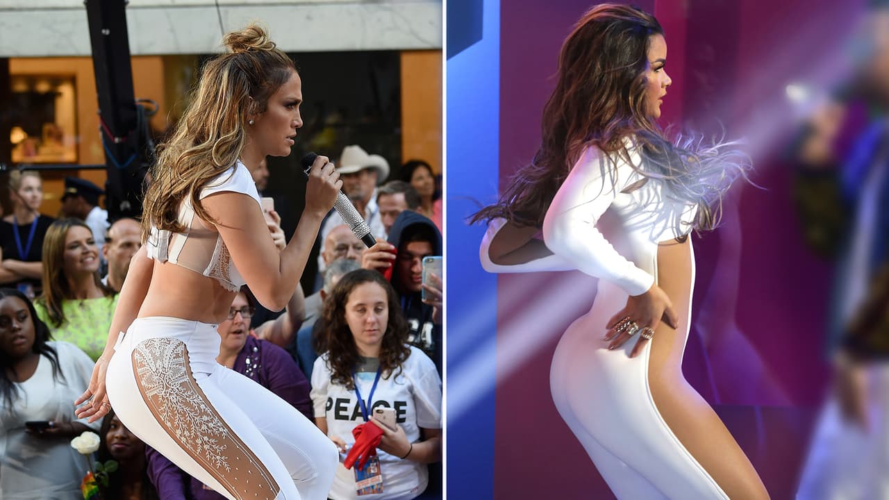 Con este jumpsuit blanco con transparencias y los pasos de baile Clarissa Molina se conviritió en
<b><a href="http://www.univision.com/especiales/premios-juventud/el-sexy-movimiento-con-el-que-clarissa-se-convierte-en-jlo-por-una-noche-video"> JLo por una noche en Premios Juventud.</a></b>