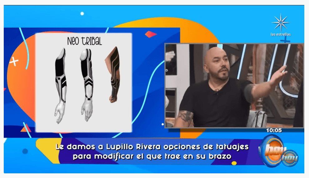 Una de las opciones fue un "estilo neotradicional" (el ejemplo de la imagen), así como una pantera, un dinosaurio y un cráneo con sombrero.
