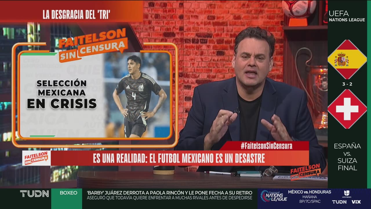 Faitelson crítica al futbolista mexicano:  "Carece de personalidad y valor"