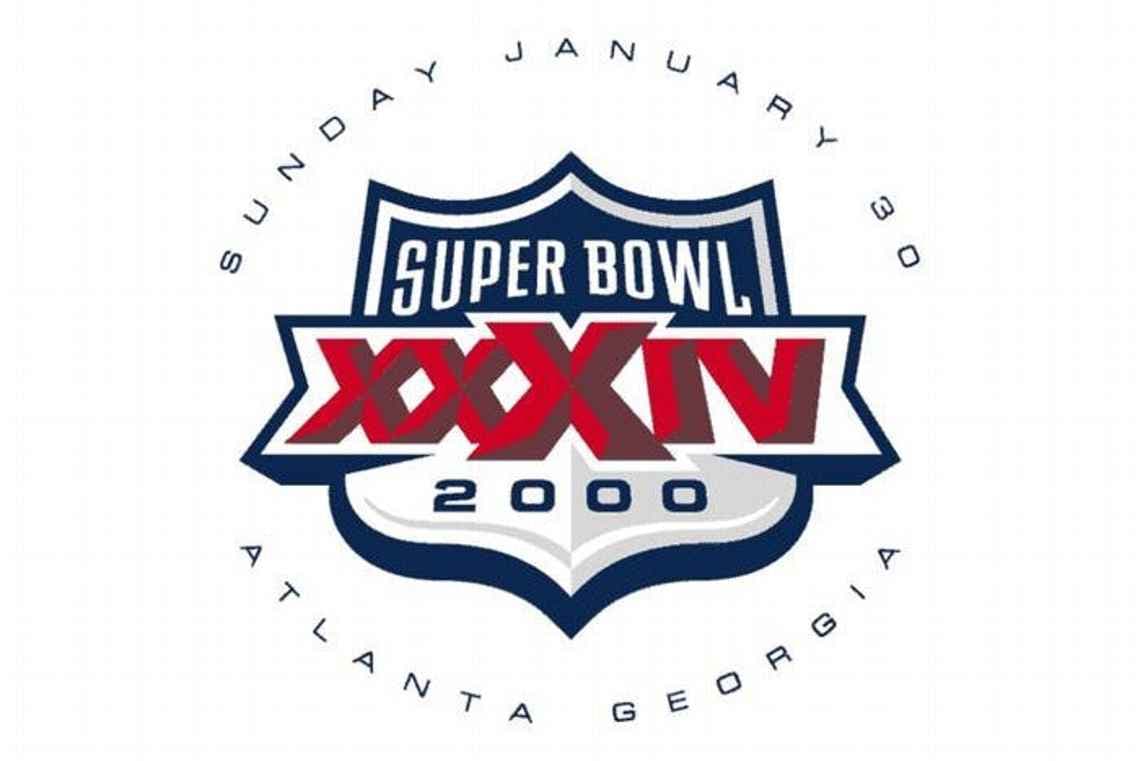 Super Bowl XXXIV - Es el logo del nuevo milenio que también representa a los Estados Unidos. Junto a los colores y su sencillez, se hace fácil de recordar.