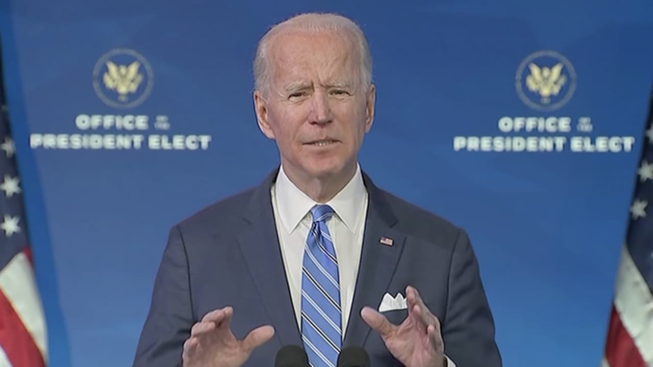 <b>En video: </b>"Tenemos que actuar ahora": Joe Biden presenta un plan económico para contener una pandemia que no da tregua. El presidente electo reveló un plan de ayudas por $1.9 billones para frenar la pandemia del coronavirus y pidió unidad en medio de la gran polarización en el país.