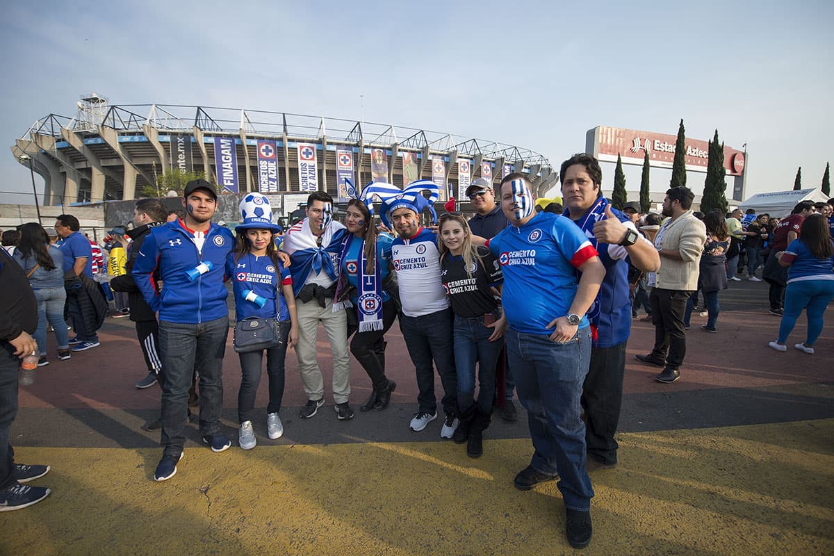 En el Estadio Azteca se vive la Final del Apertura 2018 entre Cruz Azul y América.