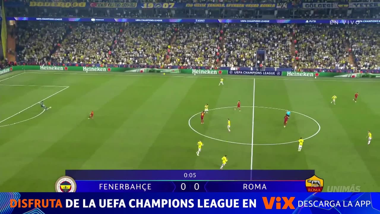 ¡YA RUEDA EL BALÓN EN ESTAMBUL! Fenerbahçe y Roma van por una victoria en Europa