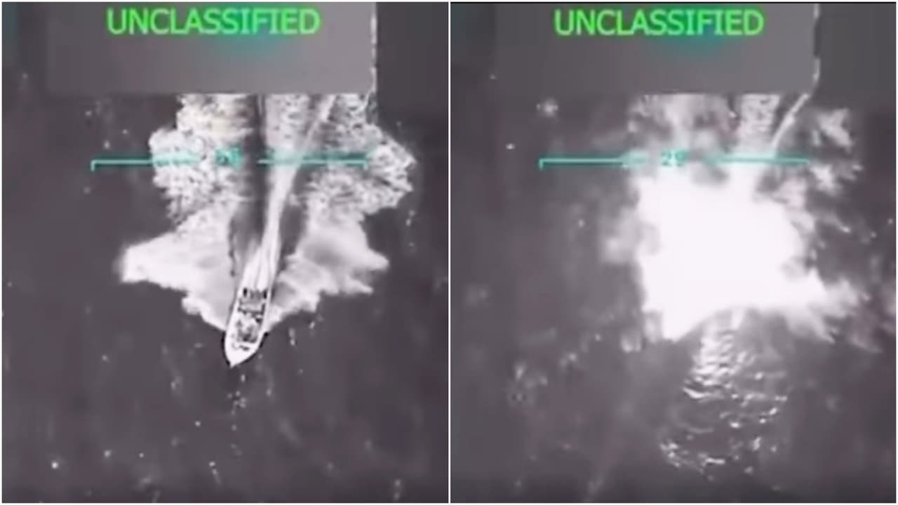  EEUU atacó una lancha del Tren de Aragua y mató a 11 personas, según Trump