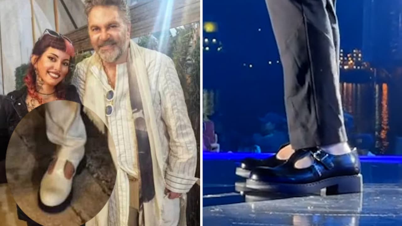 Llueven críticas a Mijares por sus zapatos "de niña"