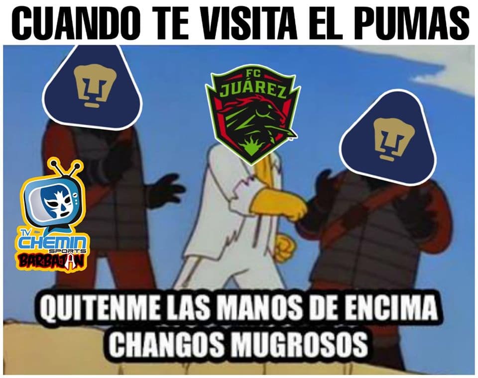 Los memes en el comienzo de la Jornada 2 del futbol mexicano están relacionados con el Juárez - Pumas.
