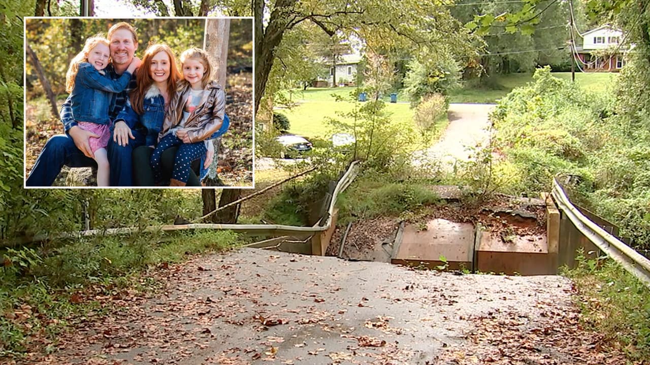 Padre muere al caer en un puente derrumbado: no había barricadas o señales