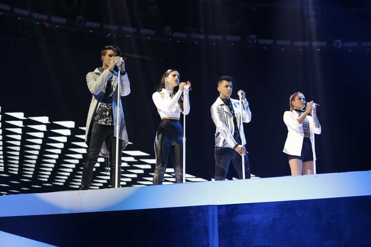 Megamy, Abdiel, Zhamira y Fabyán emocionaron al jurado con la interpretación de ‘Volverte a amar’, de Alejandra Guzmán.
