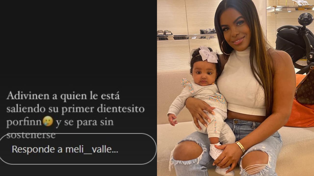 Melissa Vallecilla publicó este mensaje que hace suponer que a la hija que tiene con Anuel ya le salió su primer diente.