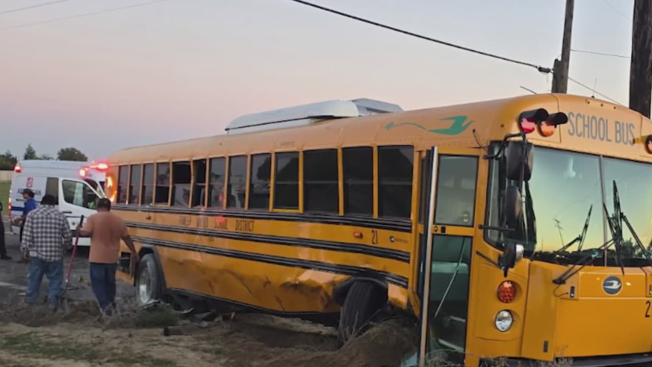 Cuatro niños heridos tras un accidente en su autobús escolar en el Valle Central de California