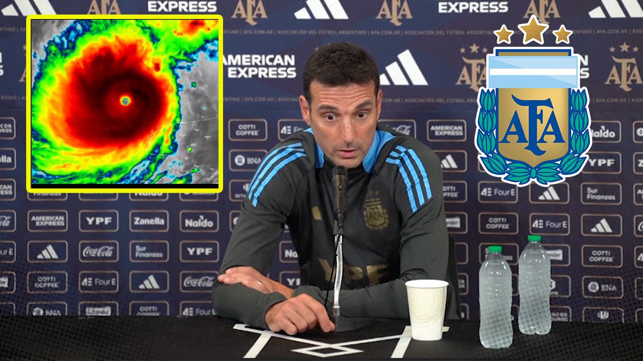 Huracán Milton pone en aprietos a la selección de Argentina
