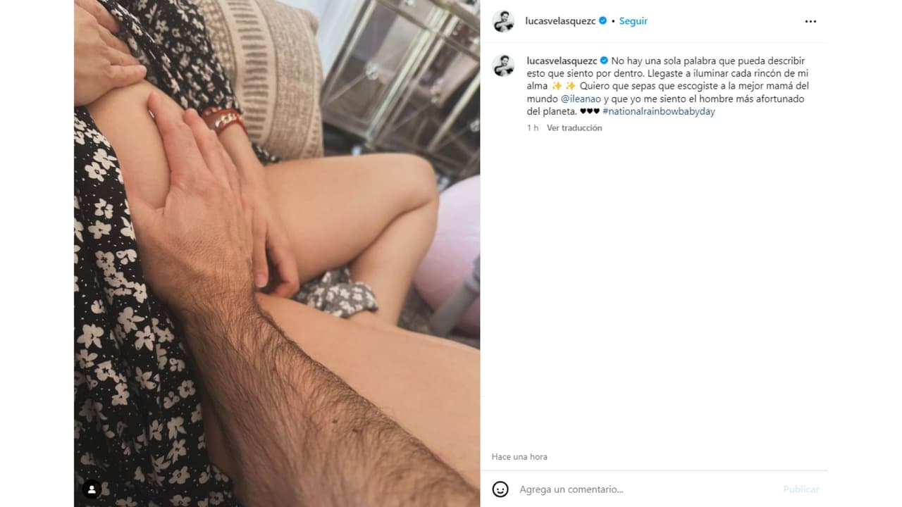 Lucas Velásquez será papá por primera vez.