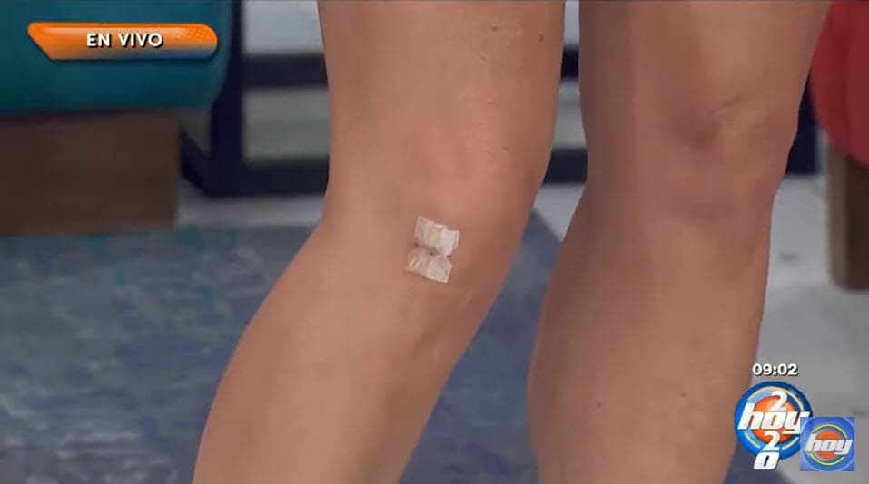 Fue entonces que terminó lastimada: "Mi rodilla cayó en el borde del escalón y
<b><a href="https://www.univision.com/entretenimiento/celebridades/andrea-legarreta-revela-desde-el-hospital-la-enfermedad-que-la-tiene-internada" target="_blank">se me abrió</a></b>".
<br>