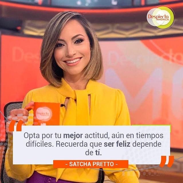Satcha Pretto también pone el foco en la actitud con la que tomamos los días complicados.