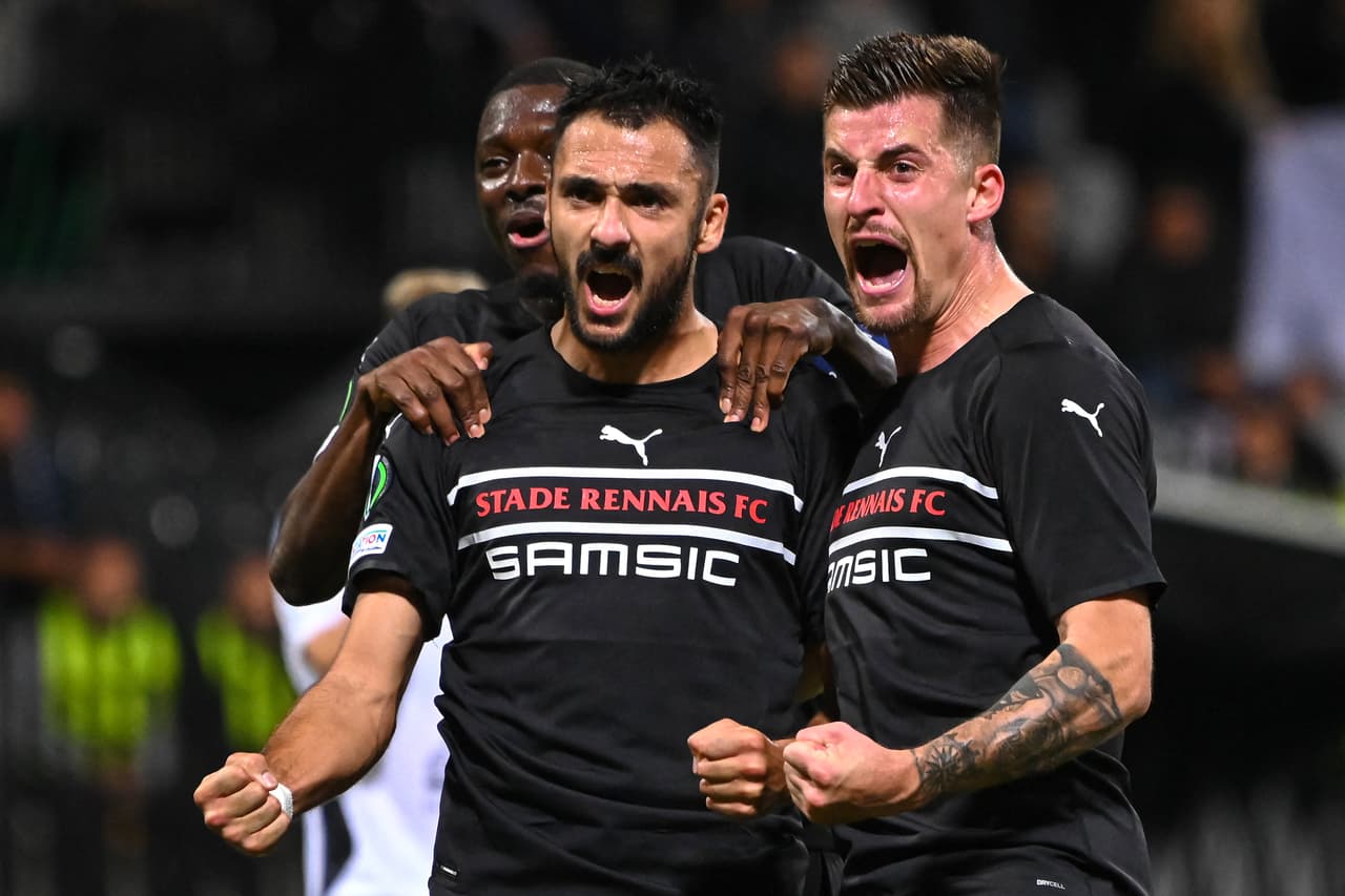 Rennes se impone ante Mura 2-1 con goles de Serhou Guirassy y Gaetan Laborde y consiguen el liderato del grupo G en la Conference League.