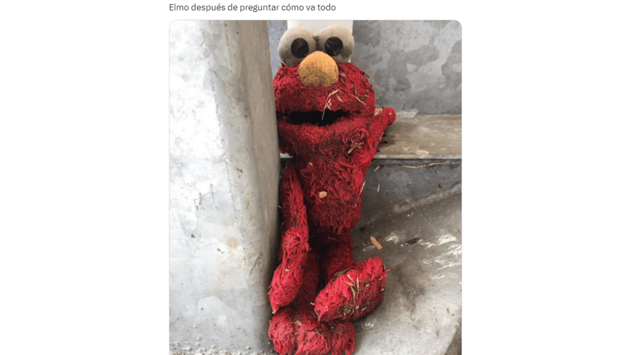 Elmo se hace viral en X (Twitter) por preguntar cómo están sus seguidores.