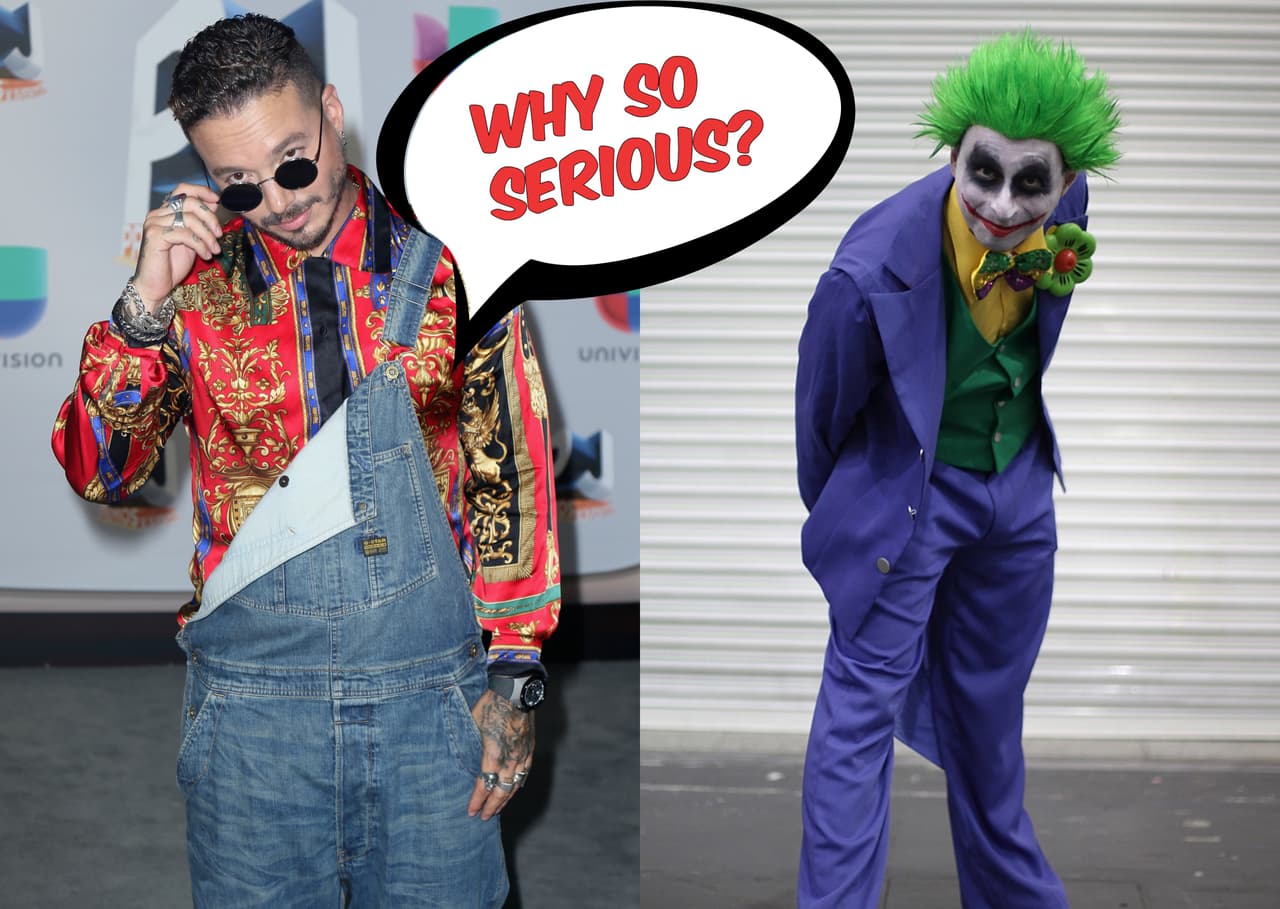La mejor personalidad para darle vida a The Joker es la de J Balvin, quien además seguro entre su ropa tiene las prendas perfectas para disfrazarse como el némesis de Batman.