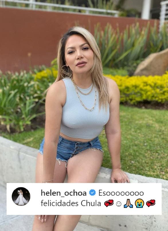 La cantautora 
<b>Helen Ochoa</b> escribió en la publicación de Natti: "Felicidades chula".
<br>