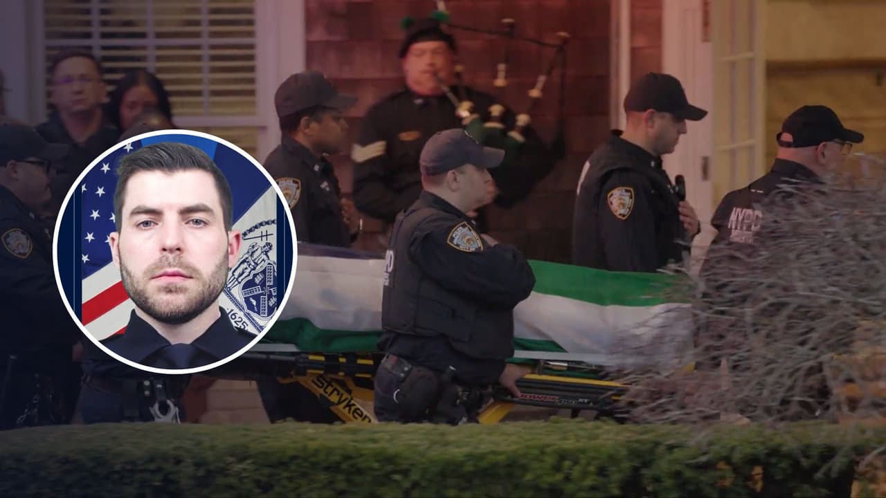 Luto por asesinato de policía: así fue el emotivo traslado de los restos de Jonathan Diller