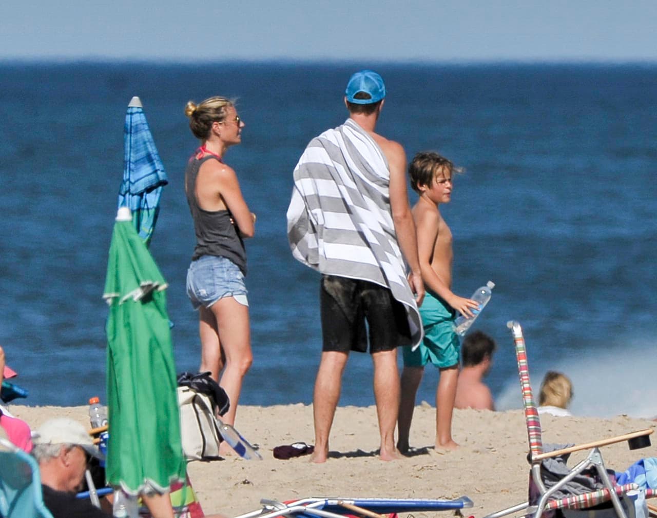 Chris y Gwyneth pasaron tiempo con el pequeño de 10 años, como si todavía estuviesen casados.