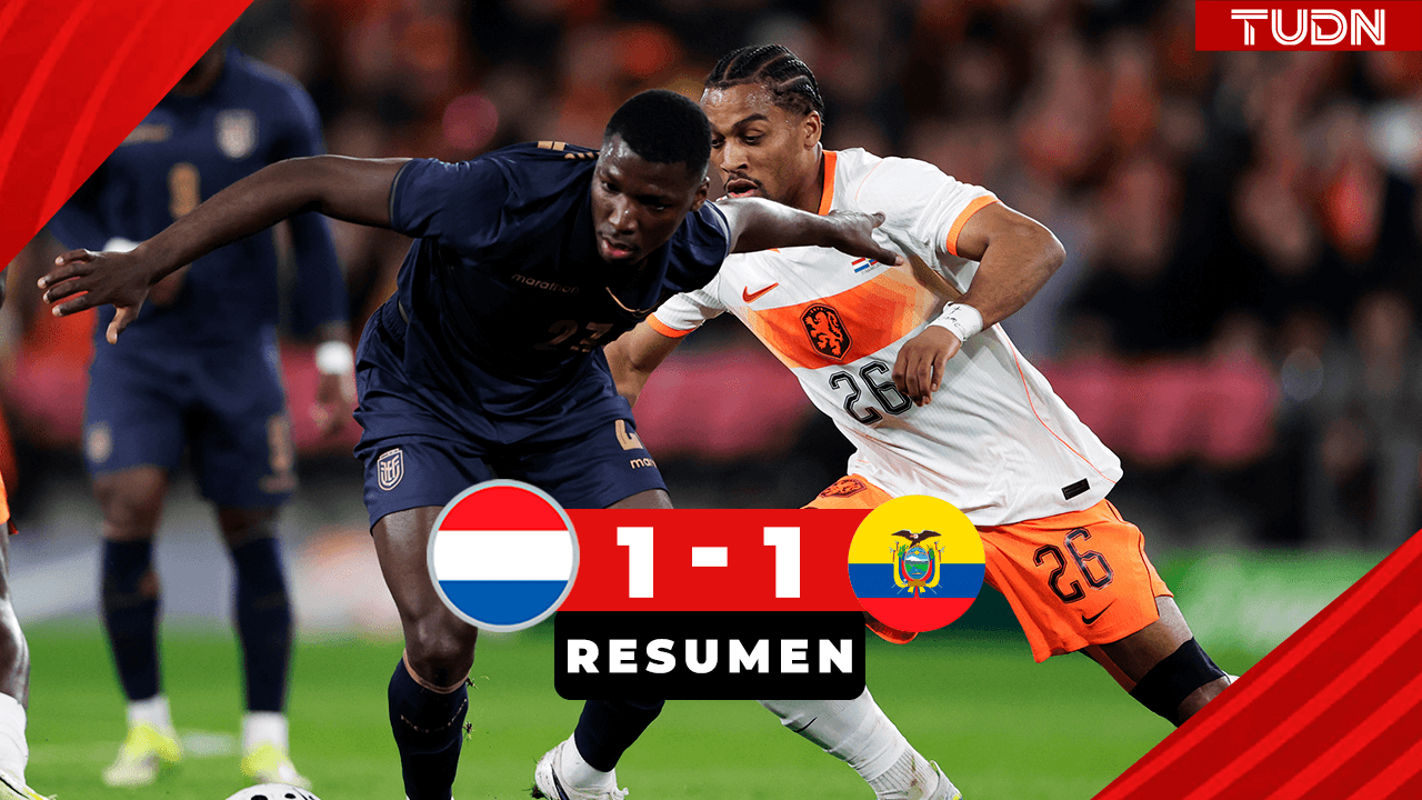 Resumen | Países Bajos empata con Ecuador con 1 menos
