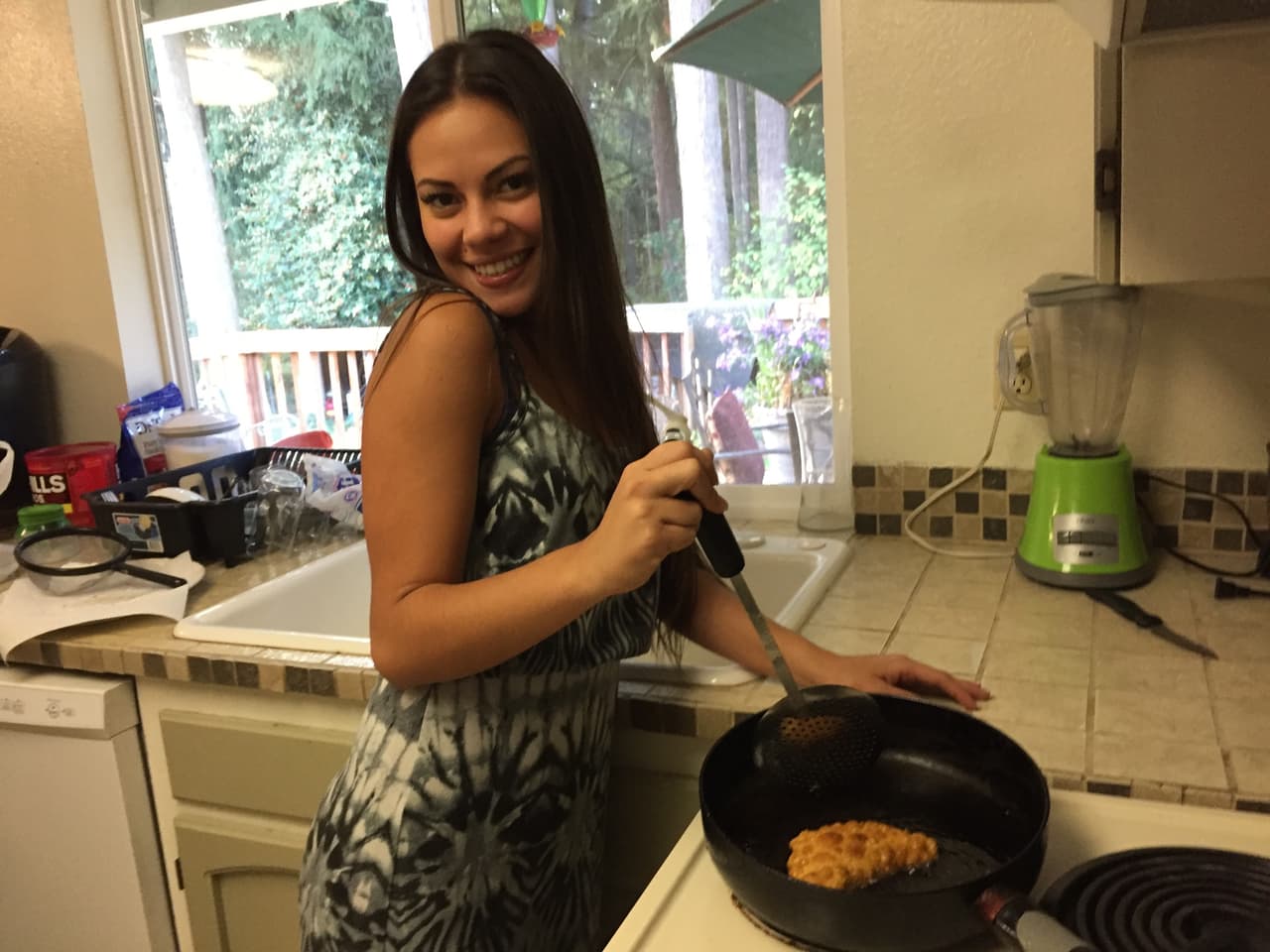 Y es toda una pequeña chef.