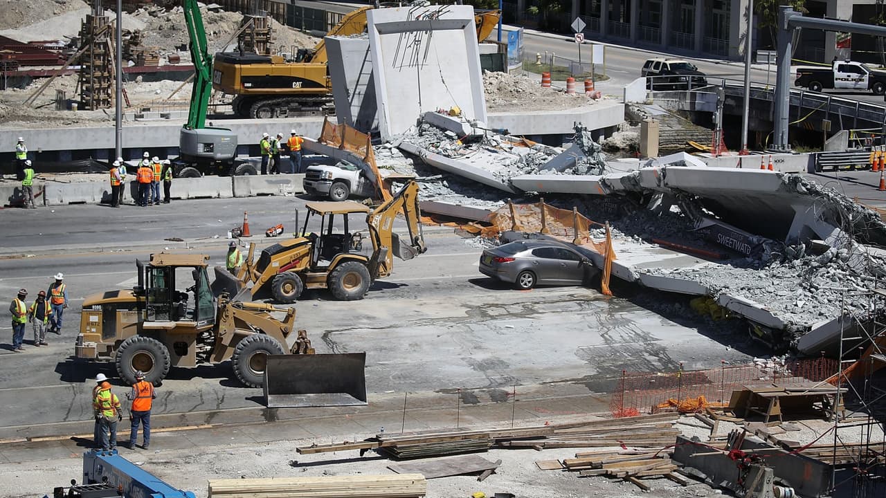 Divulgan resultados de investigación de la caída del puente de FIU