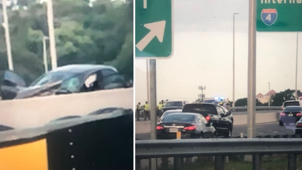 Atropellan mortalmente a conductor que chocó y salió expulsado de su vehículo en la autopista 528 en Orlando