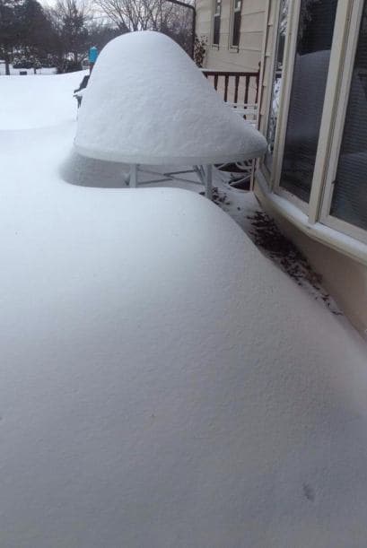 Una situación similar la vivió Paula Britos en Illinois, tal y como se muestra en esta imagen.