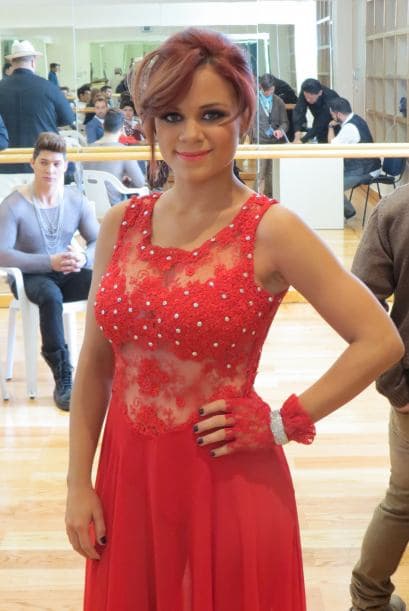 Presumiéndonos su outfit para el cuarto show.