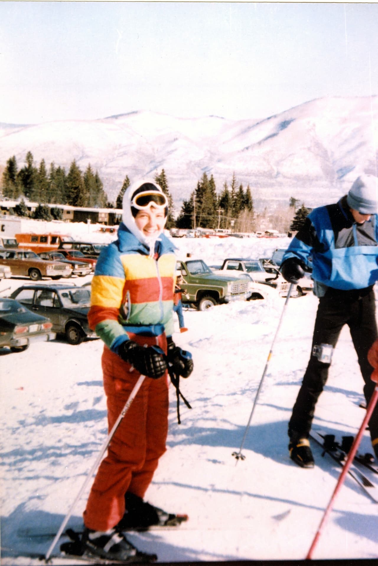 En uno de sus viajes a Aspen, Colorado, donde gustaba de esquiar con su familia.