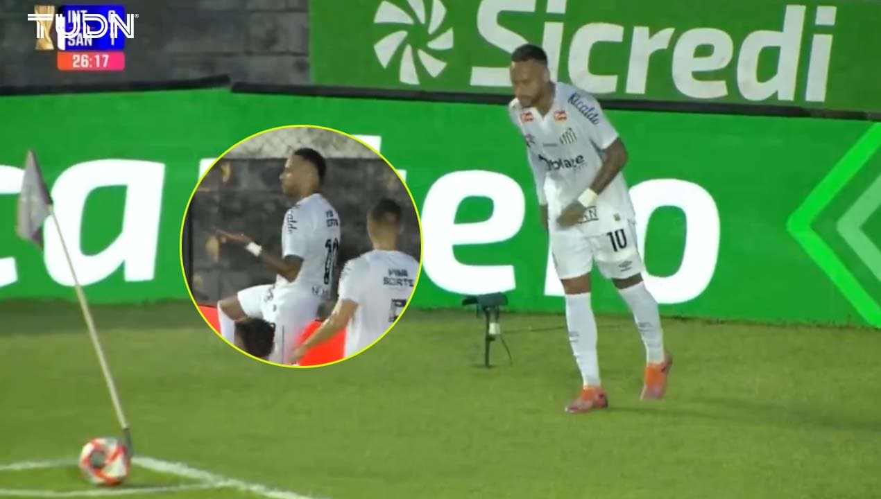 Un genio: Neymar anota gol olímpico para callar los insultos rivales