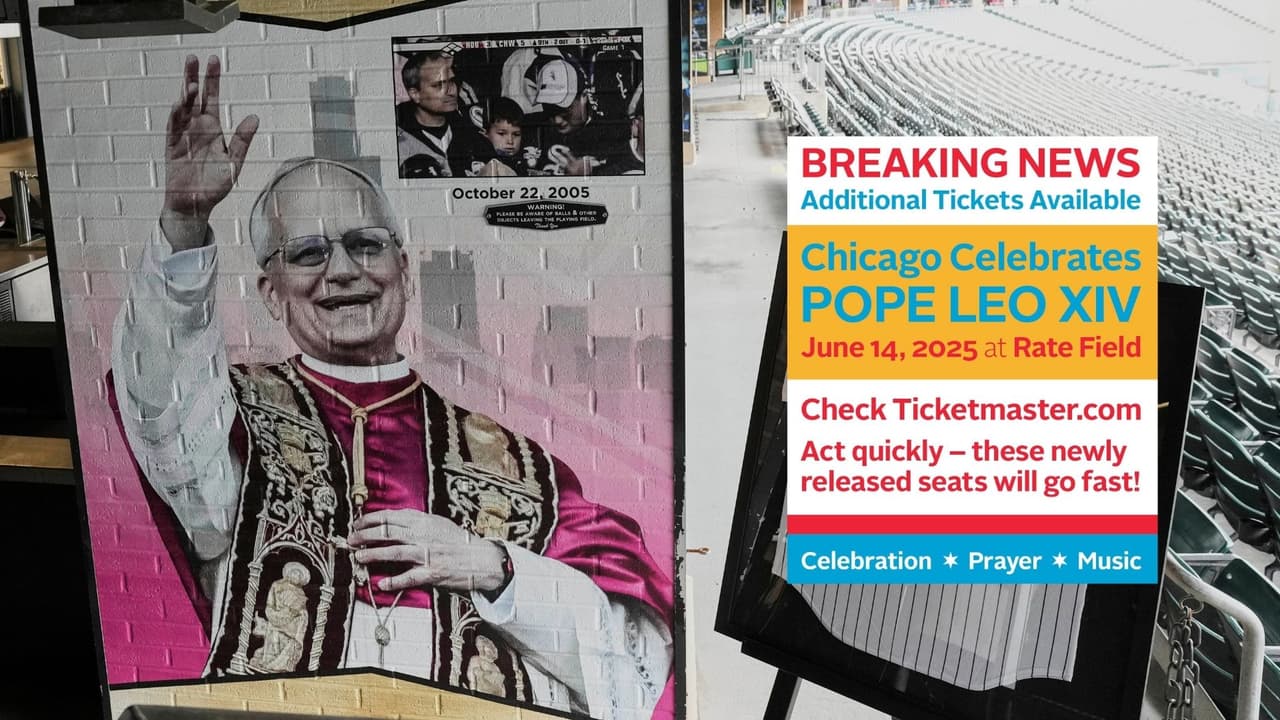 Arquidiócesis de Chicago saca a la venta nuevos boletos para misa el 14 de junio del Papa León XIV